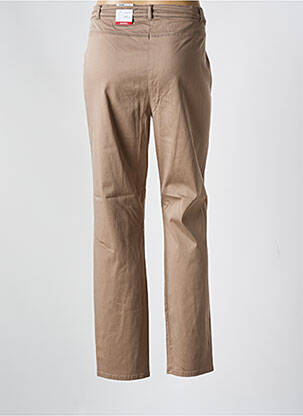 Pantalon chino țesătură poplin mărime normală maro FRANK WALDER femeie