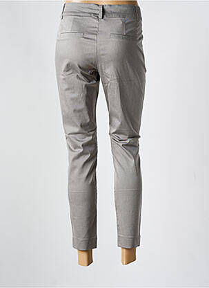 Pantalon chino țesătură poplin mărime normală gri KAFFE femeie