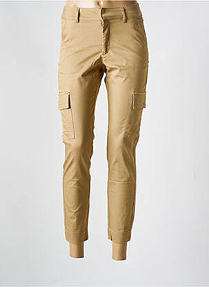 Pantalon 7/8 elasticitate mărime normală maro KAFFE femeie