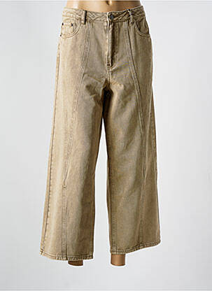 Blugi cu croială largă maro KAFFE femeie