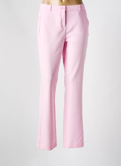 Pantalon drept roz FRANK WALDER femeie