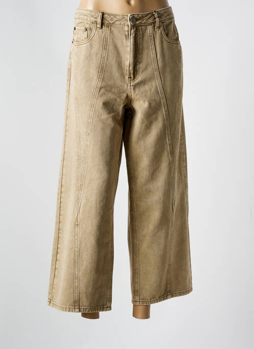 Blugi cu croială largă maro KAFFE femeie