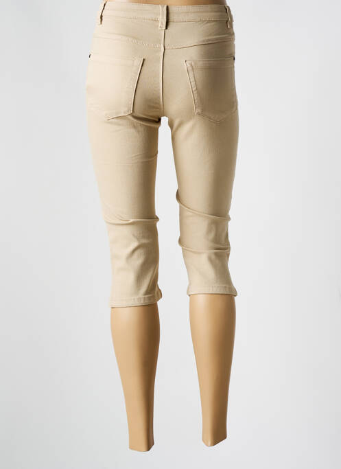 Pantalon trei sferturi elasticitate mărime normală bej KAFFE femme