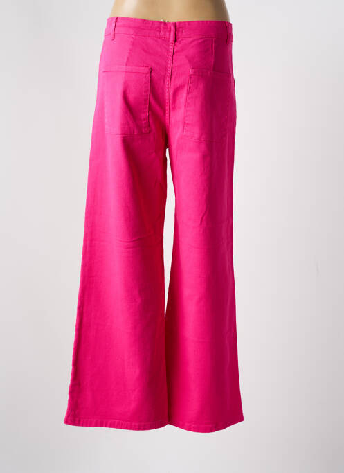 Pantalon evazat roz APRIL VINTAGE femeie