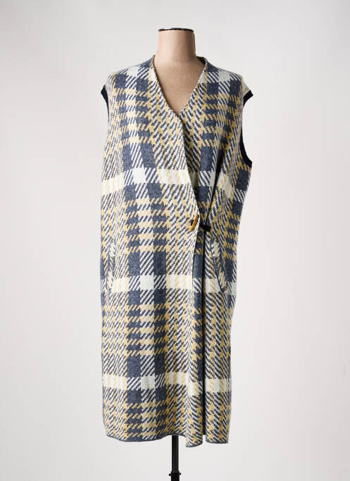 Vestă cu mâneci scurte albastru YEST femeie