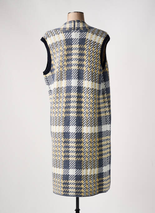 Vestă cu mâneci scurte albastru YEST femeie