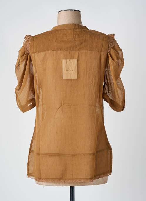 Cămașă maro VILA femeie