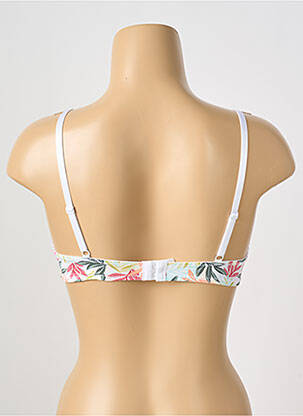 Sutien efect material satinat top sutien modelat alb STEFFY femeie