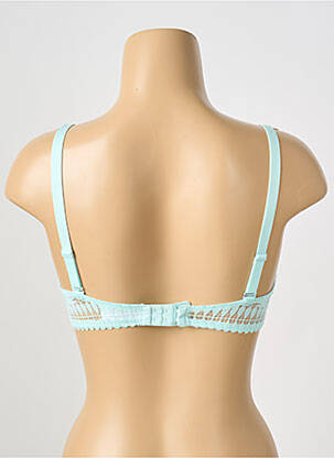 Sutien efect material satinat top sutien modelat albastru VALEGE femeie