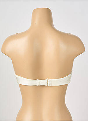 Sutien efect material satinat top sutien push-up bej WONDERBRA femeie