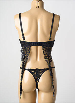 Set lenjerie bretele elastice reglabile negru ESCORT femeie