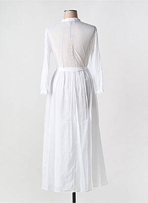 Rochie lungă mâneci lungi mâneci lungi alb NIU femeie