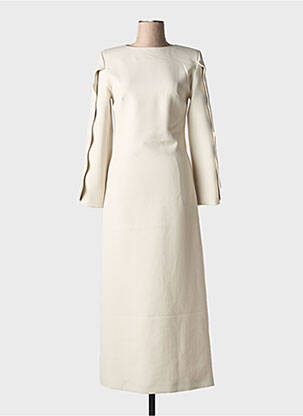 Rochie lungă mâneci lungi mâneci lungi bej BY MALENE BIRGER femeie