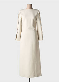Rochie lungă mâneci lungi mâneci lungi bej BY MALENE BIRGER femme