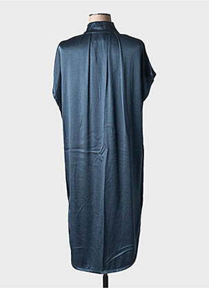 Rochie midi croială fluidă mâneci scurte albastru ATTIC AND BARN femeie