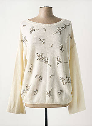 Pulover bej SEMICOUTURE femeie