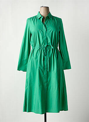Rochie midi mâneci lungi mâneci lungi verde ATTIC AND BARN femeie