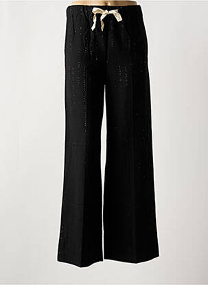 Pantalon drept talie elastică mărime normală negru ATTIC AND BARN femeie
