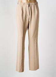 Pantalon drept țesătură poplin mărime normală bej SYM femme