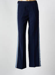 Pantalon drept talie elastică mărime normală albastru GRACE & MILA femme