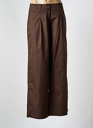 Pantalon larg maro CARACTERE femeie