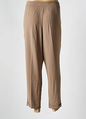 Pantalon 7/8 închidere cu fermoar sub clapetă cu cârlig talie joasă maro SILVIAN HEACH femeie