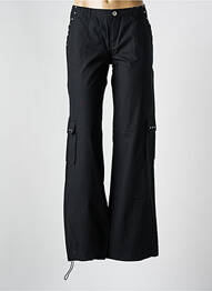 Pantalon drept țesătură poplin mărime normală negru MYSTIC femeie