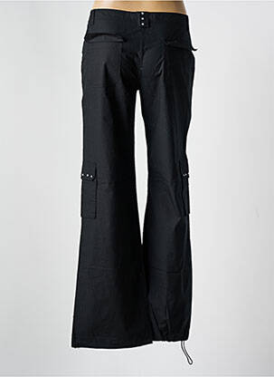 Pantalon drept țesătură poplin mărime normală negru MYSTIC femeie