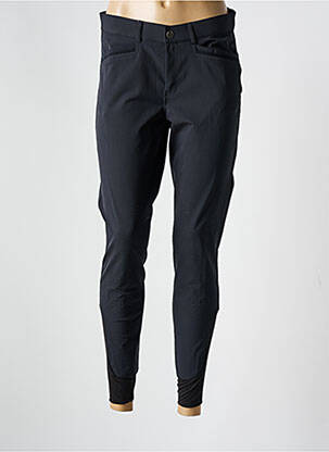Pantalon slim țesătură poplin mărime normală negru EQUIT'M femeie