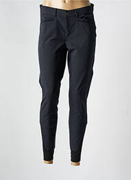 Pantalon slim țesătură poplin mărime normală negru EQUIT'M femeie