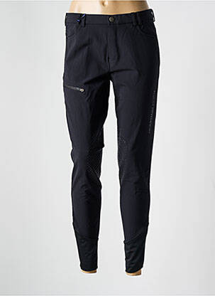 Pantalon slim țesătură poplin mărime normală negru MOUNTAIN HORSE femeie