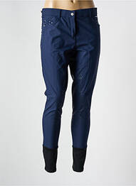 Pantalon slim talie elastică mărime normală albastru BR femeie