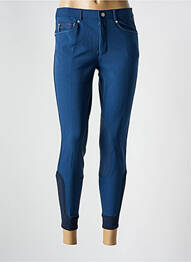 Pantalon slim țesătură poplin mărime normală albastru EURO-STAR femme