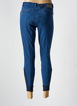 Pantalon slim țesătură poplin mărime normală albastru EURO-STAR femeie