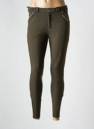 Pantalon slim țesătură poplin mărime normală verde KINGSLAND femeie