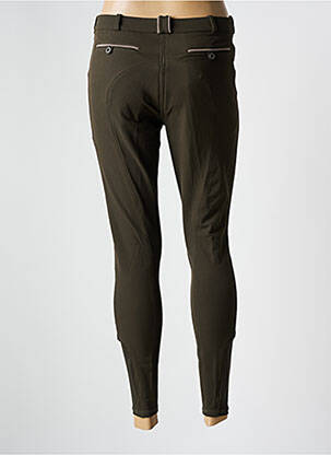 Pantalon slim țesătură poplin mărime normală verde KINGSLAND femeie