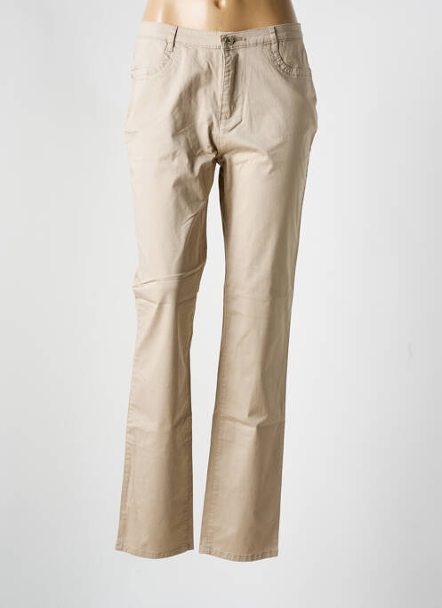 Pantalon drept bej I.QUING femeie