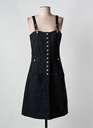 Rochie midi croială cambrată bretele subțiri negru GOTHA LOVE femeie