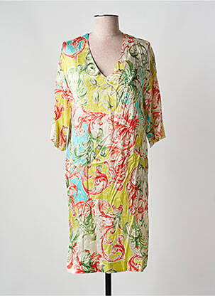 Rochie midi mâneci 3/4 mâneci 3/4 verde JOYCE & GIRLS femeie