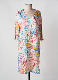 Rochie midi mâneci 3/4 mâneci 3/4 roz JOYCE & GIRLS femme