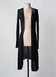 Vestă cu mâneci lungi croială cambrată negru CUSTO femme