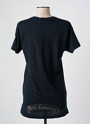 Tricou serigrafie cu strasuri mâneci scurte negru FAITH CONNEXION femeie