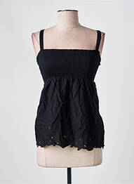 Top croială cambrată fără mâneci negru VILA femme