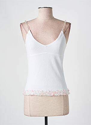 Top alb VOTRE NOM femeie