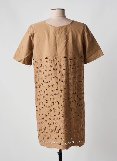 Rochie scurtă maro STELLA MCCARTNEY femeie