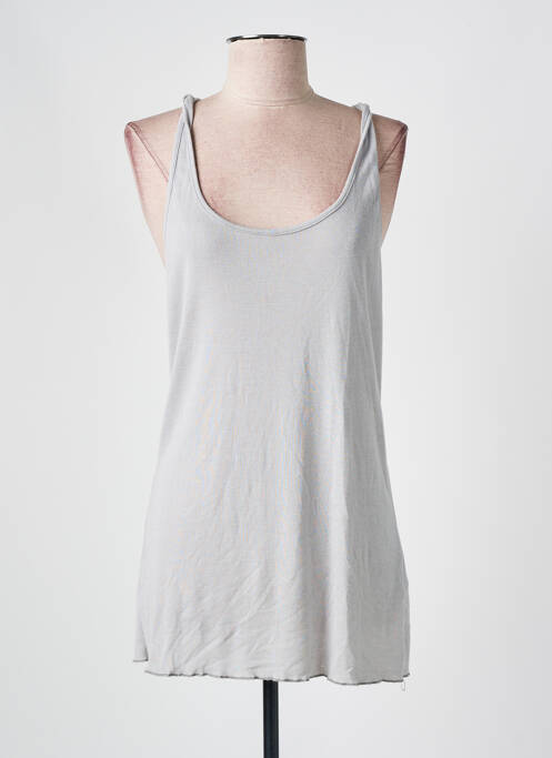 Maiou croială cambrată fără mâneci gri KLAYA femme