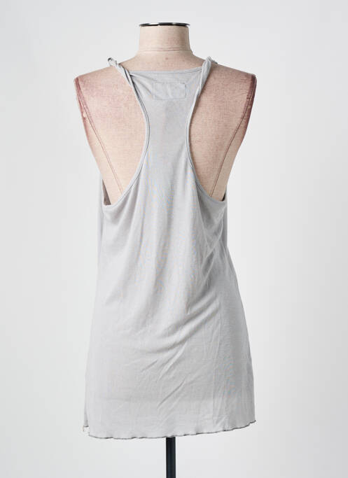 Maiou croială cambrată fără mâneci gri KLAYA femme