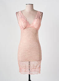 Jupon/fond de rochie broderie roz OUNO femme
