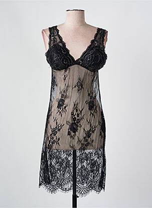 Jupon/Fond de rochie negru OUNO femeie