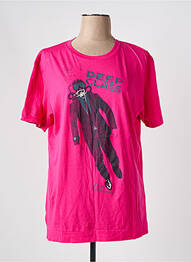 Tricou serigrafie mâneci scurte roz DIESEL femeie